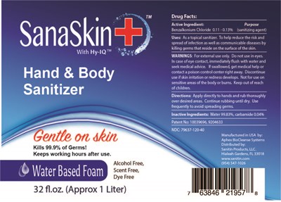Sanaskin 1 Liter (32 Oz Sanaskin 79637 120 40)